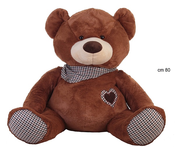 Peluche orso gigante tom cm 80,0 - Pazza Idea Regali