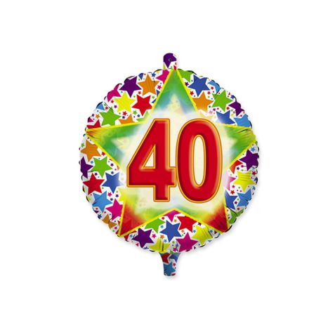 Palloncino 40 Anni Olografico Uomo 18/45cm in Mylar